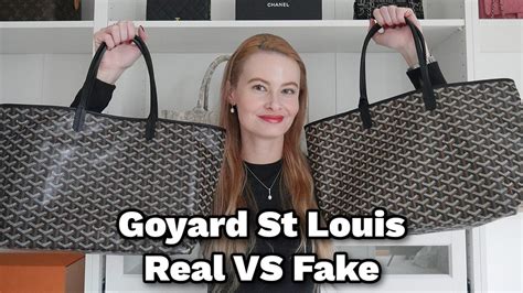 real vs fake goyard st louis|counterfeit goyard bags.